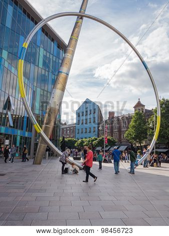 City centre Cardiff, Wales