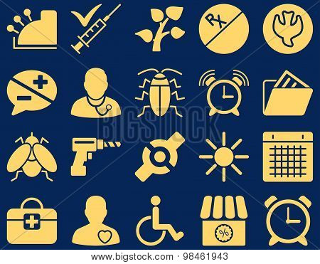 Medical bicolor icons