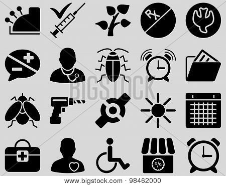 Medical bicolor icons
