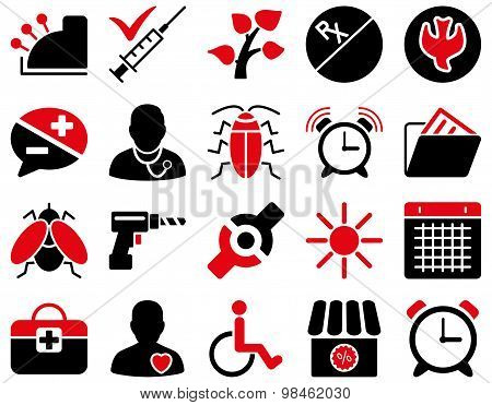 Medical bicolor icons
