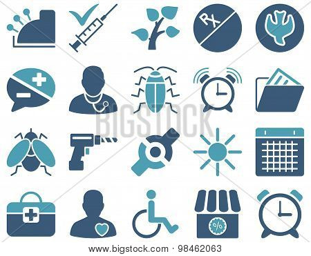 Medical bicolor icons