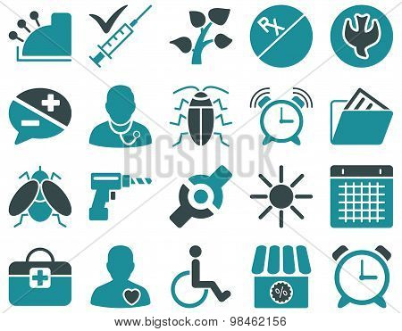 Medical bicolor icons