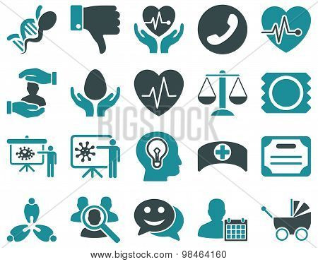 Medical bicolor icons