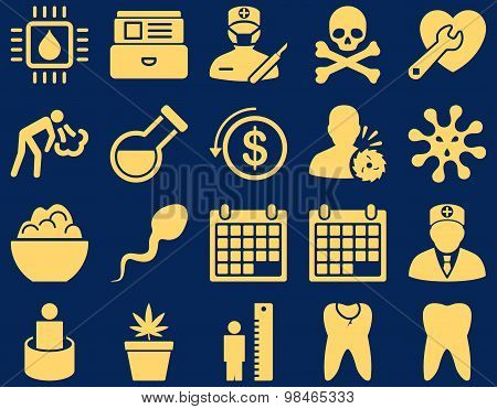 Medical bicolor icons