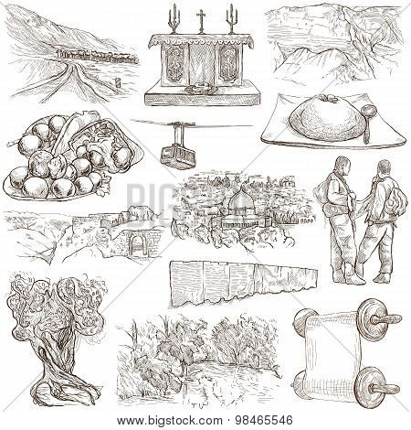 Israel - An Hand Drawn Collection. Full Sized Freehands.