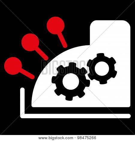 Cash register icon from Business Bicolor Set