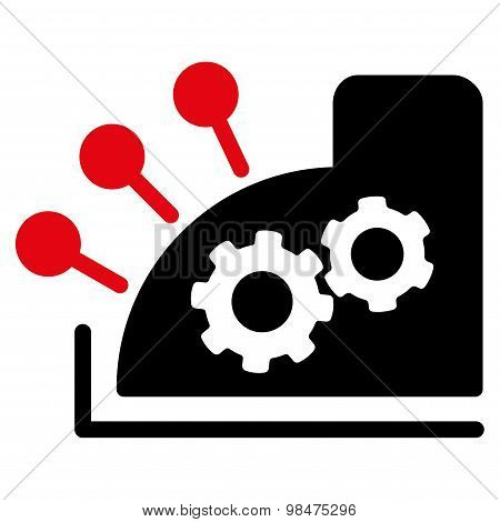 Cash register icon from Business Bicolor Set