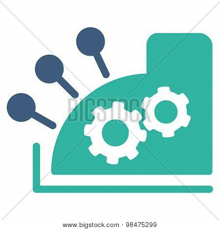 Cash register icon from Business Bicolor Set
