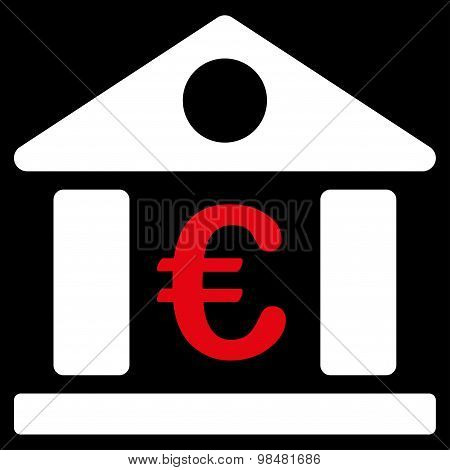 Bank building icon from BiColor Euro Banking Set