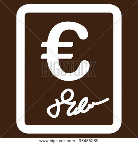 Contract icon from BiColor Euro Banking Set