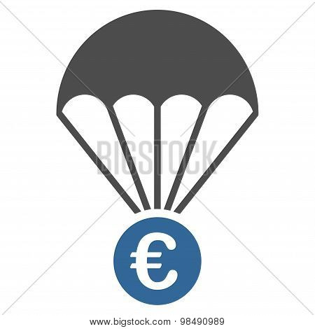 Papachute icon from BiColor Euro Banking Set