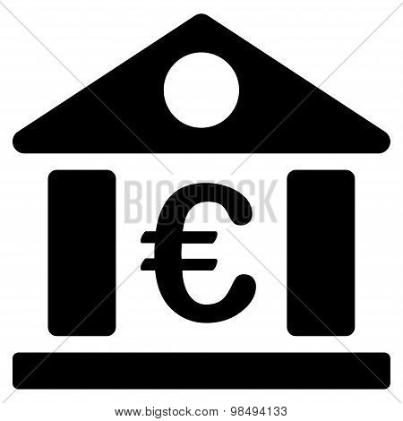 Bank building icon from BiColor Euro Banking Set