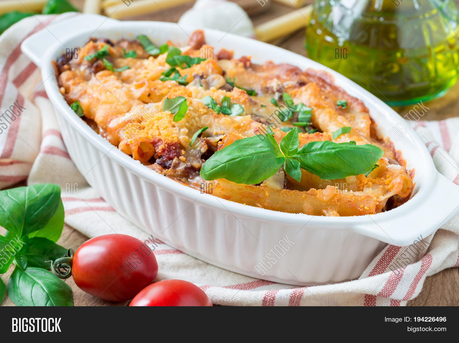 Ziti Bolognese Baking Image & Photo (Free Trial) Bigstock