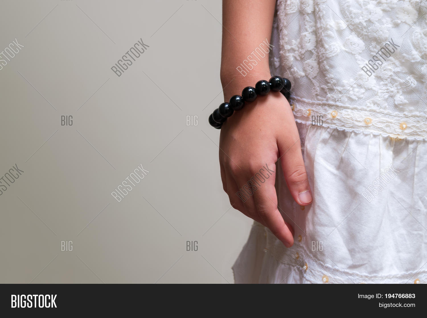 Black Beads Bracelet Image & Photo (Free Trial) Bigstock