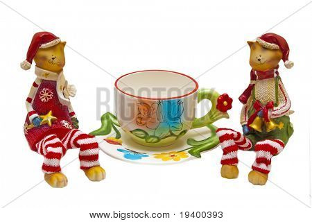 Cats and cup of tea