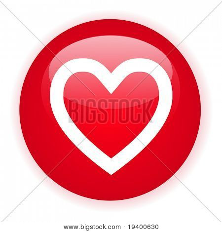 Signle rood hart knop