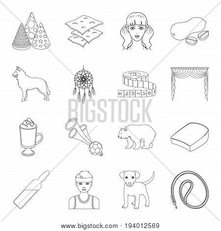 sport, medicine, animal and other  icon in outline style.atelier, food, cooking icons in set collection.