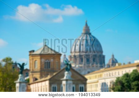 Blurred Rome Architecture, Italy