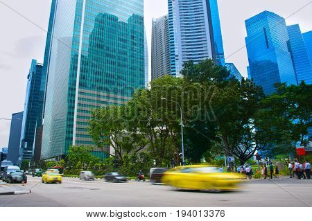 Rush Hour In Singapore