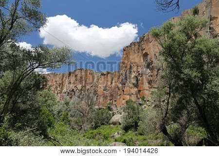 Ihlara Valley In Cappadocia, Turkey