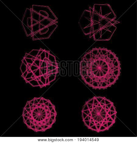 Geometric Pattern Icon Star Astrology Starsastrology Geometric Pattern Set Pentagram