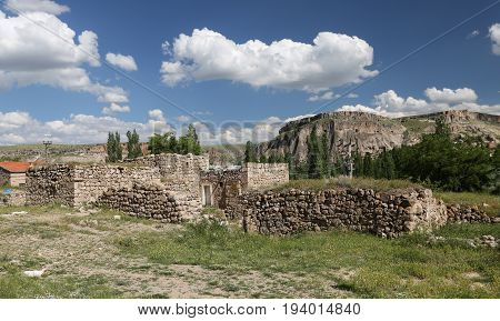Old Houses In Guzelyurt Town, Aksaray, Turkey