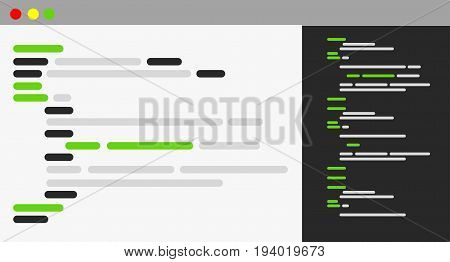 Computer Programing Browser Icon Illustration Design Graphic