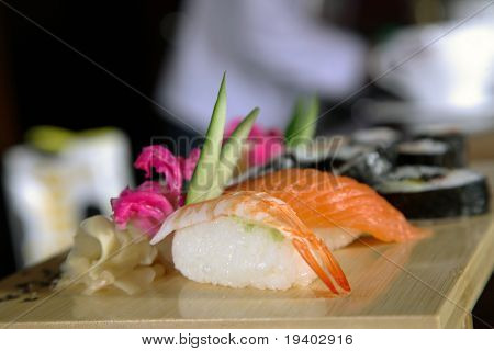 Sushi tallrik
