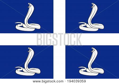 Flag of Martinique is an insular region of France located in the Lesser Antilles in the eastern Caribbean Sea