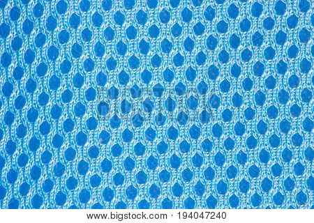 blue checkered fabric abstract background and texture