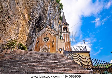 Madonna Della Corona Church On The Rock
