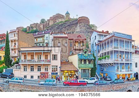 The Quarters Of Abanotubani District In Tbilisi