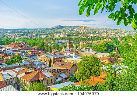 The Roofs And Domes Of Old Tbilisi