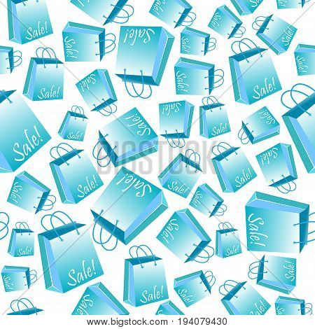 Shopping Sale bag. Background vecktor with pattern.
