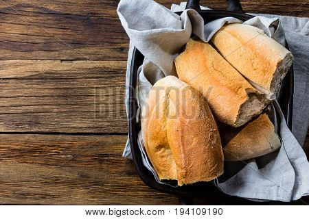 Traditional Chilean Bread Marraqueta