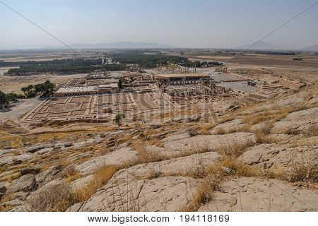 Ruins of Persepolis (UNESCO World heritage sites) ancient Persian city and the ceremonial capital of the Achaemenid Empire situated 60 km northeast of Shiraz city in Fars Province Iran