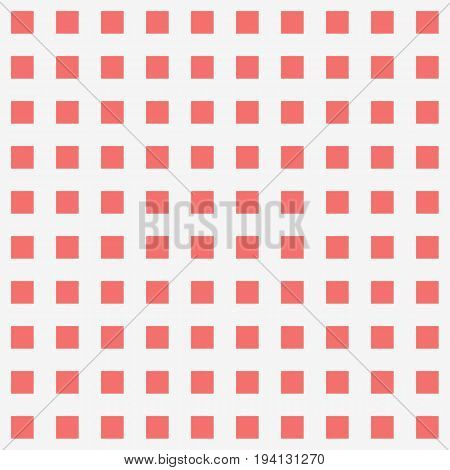 Red Square dot pattern background vector illustration