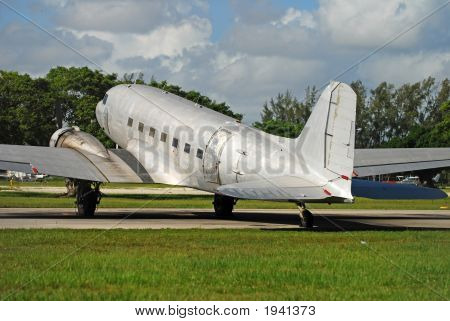 Vintage krigstid flyvemaskine