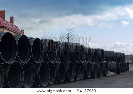 pipe plastic large diameter pipe is huge