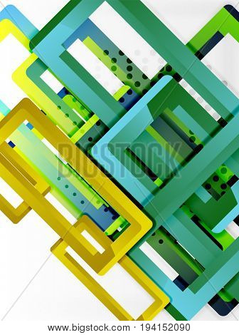 Rectangle tube elements, 3d background