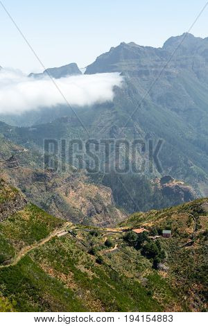 View the pass Boca da Encumeada in Madeira. Portugal
