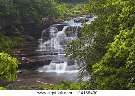 Close Up of Manor Kill Falls In New York