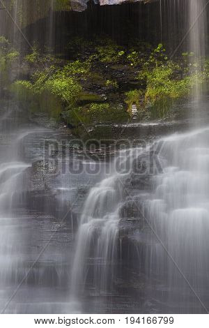 Close Up of Plotterkill Falls in New York