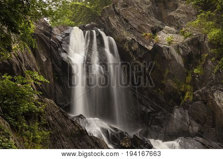 Top of Manorkill Falls in New York