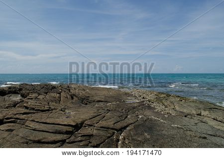 Samed Island And Blue Sky In Thailand