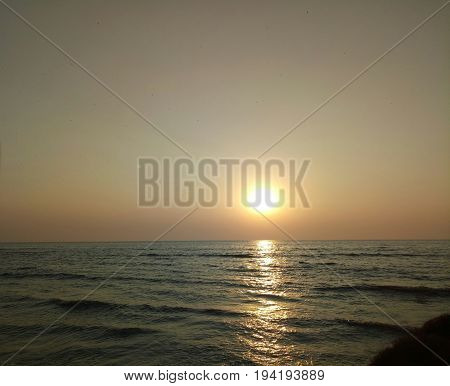 Beautiful Sunset captured at Juhu Beach, Mumbai