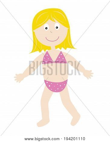 Swimsuit Bathingsuit Bikini Summer Season Girl Kid