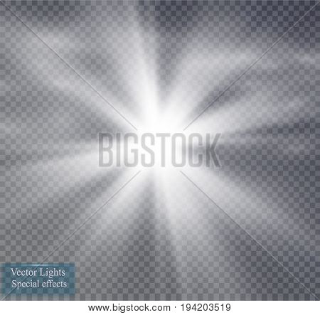 Star on a transparent background.fog.smoke. Vector Illustration