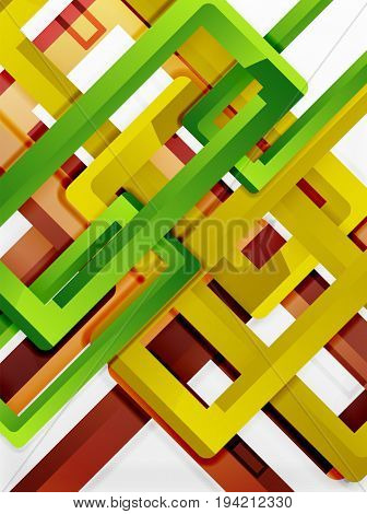 Rectangle tube elements, 3d background