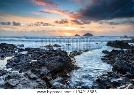 Sunset At Priest's Cove